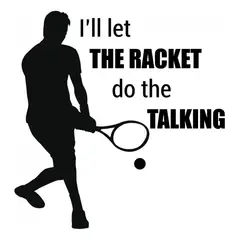 GENERICO - Decomural Let The Racket Do The Talking Tennis WS-43054