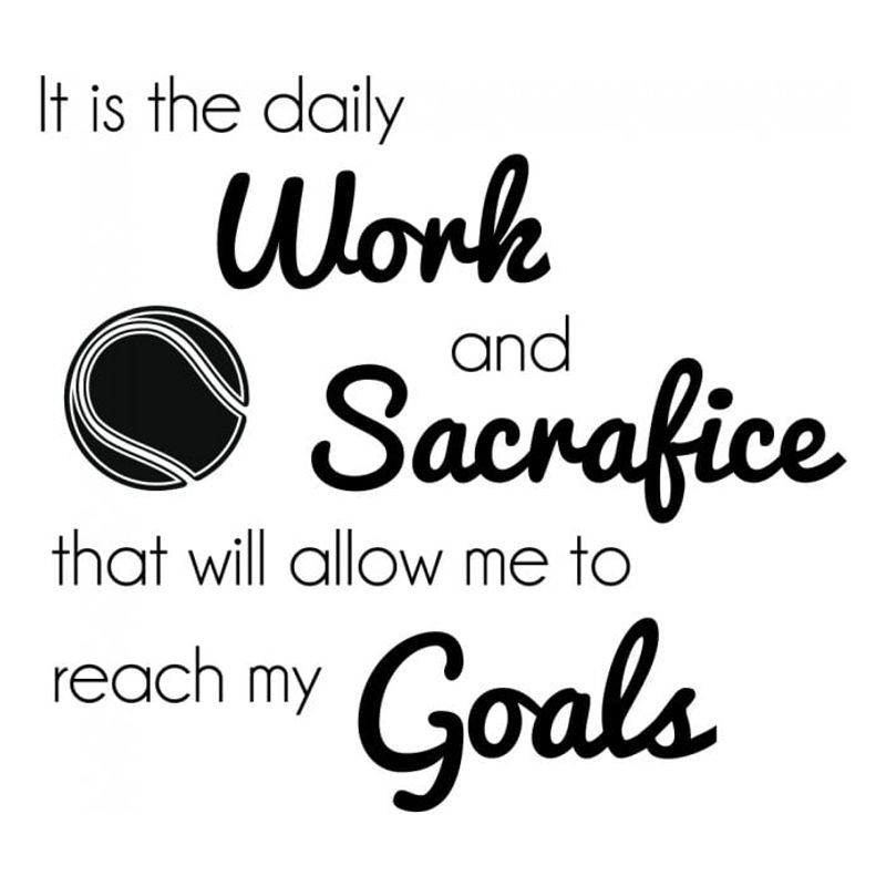 GENERICO - Decomural Work And Sacrifice Tennis WS-43057