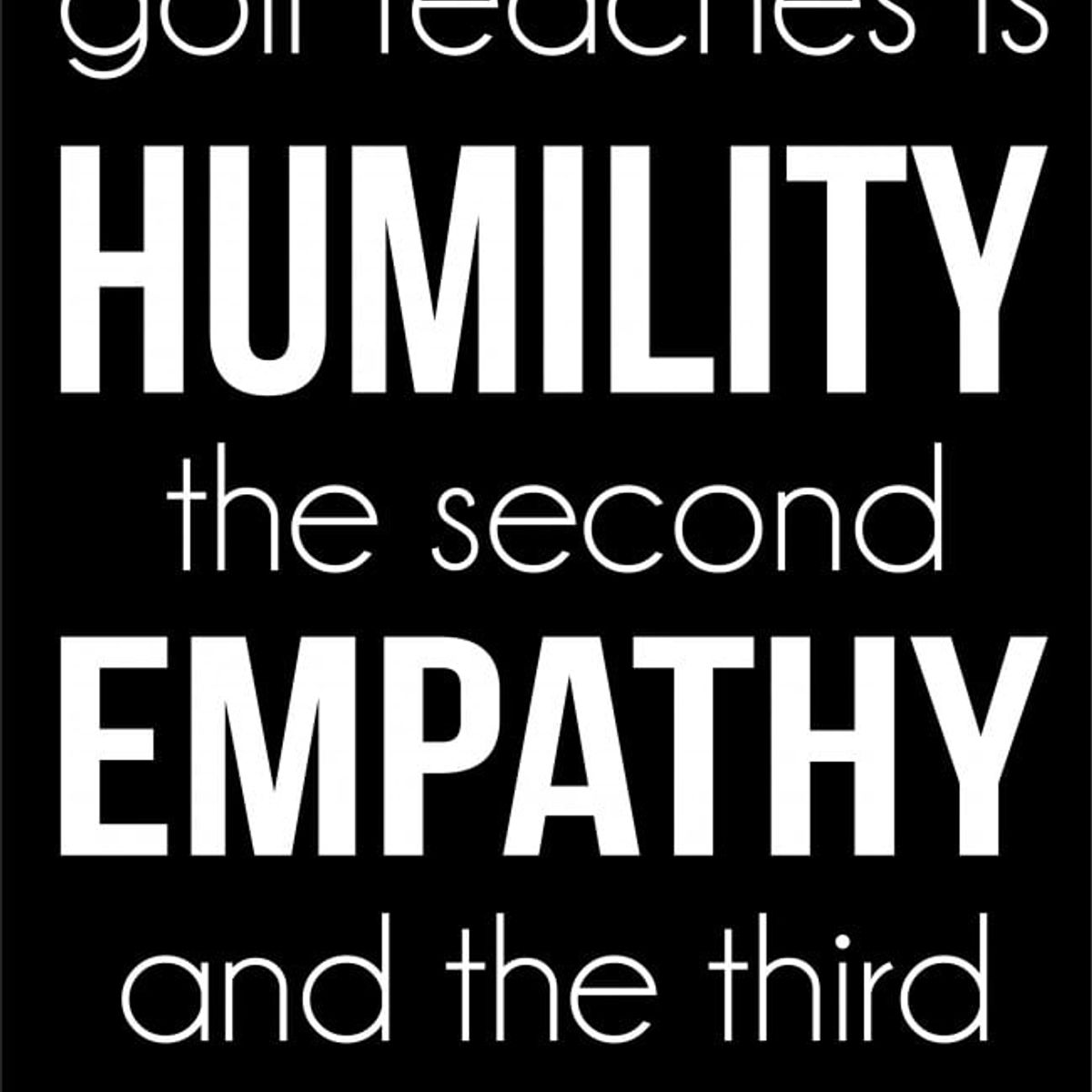 GENERICO - Decomural Humility Patience Golf WS-43064