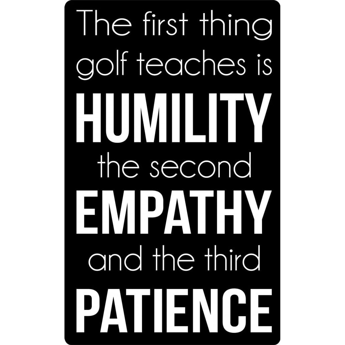 GENERICO - Decomural Humility Patience Golf WS-43064