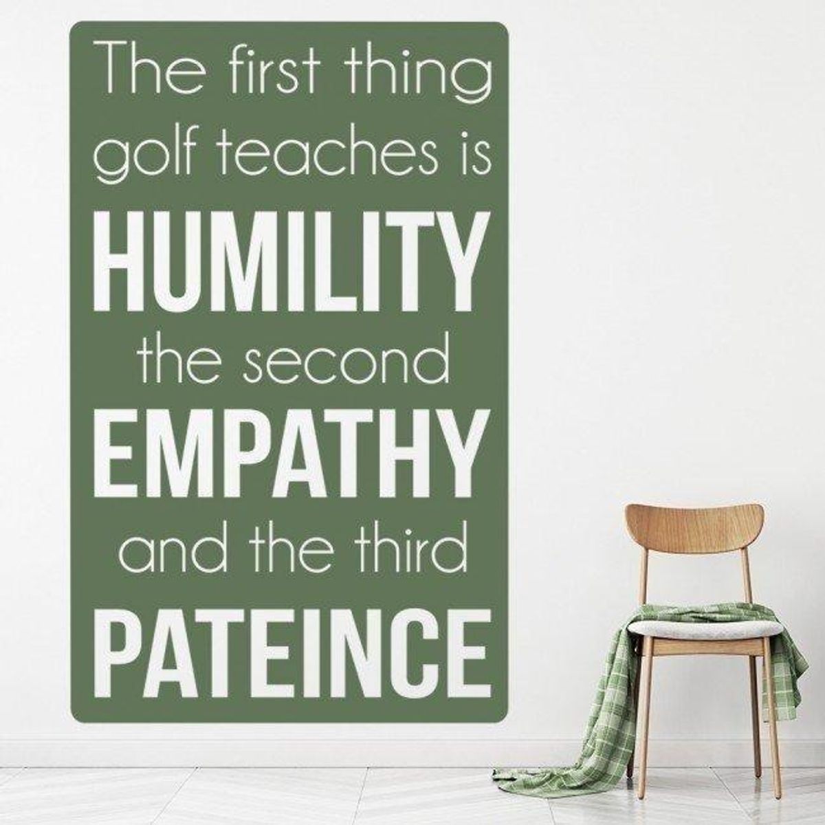 GENERICO - Decomural Humility Patience Golf WS-43064