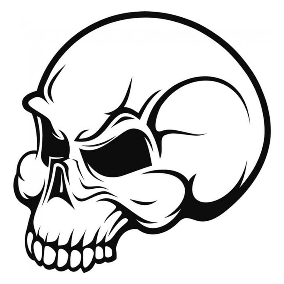 GENERICO - Decomural Evil Skull Halloween WS-18337