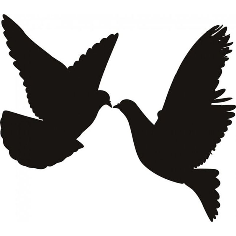 GENERICO - Decomural Doves Birds WS-18350