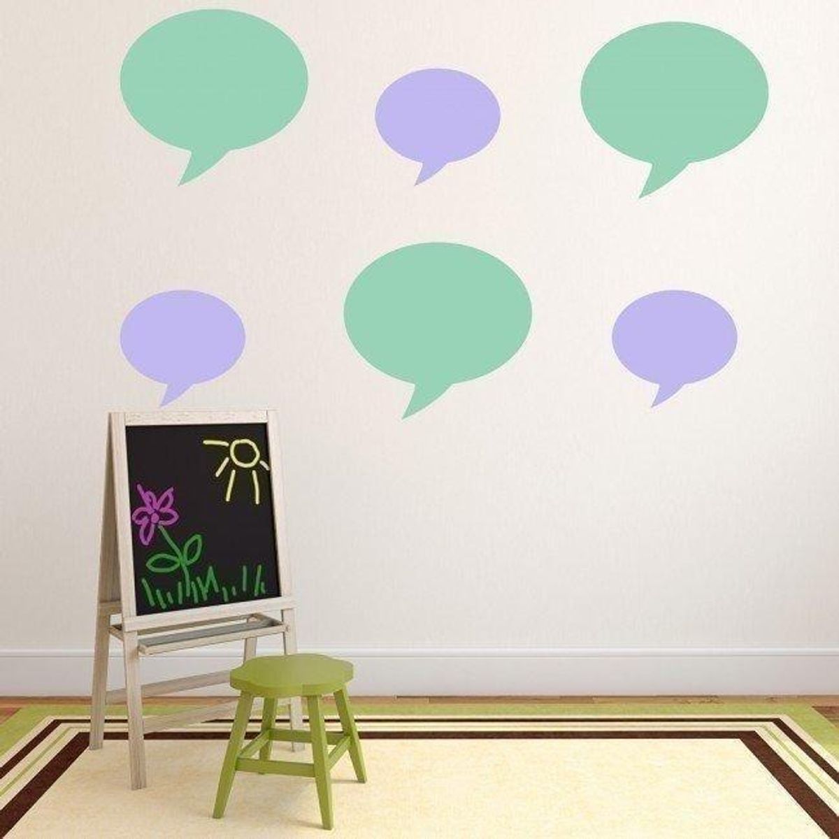 GENERICO - Decomural Speech Bubble Circular Shape Pack WS-33406