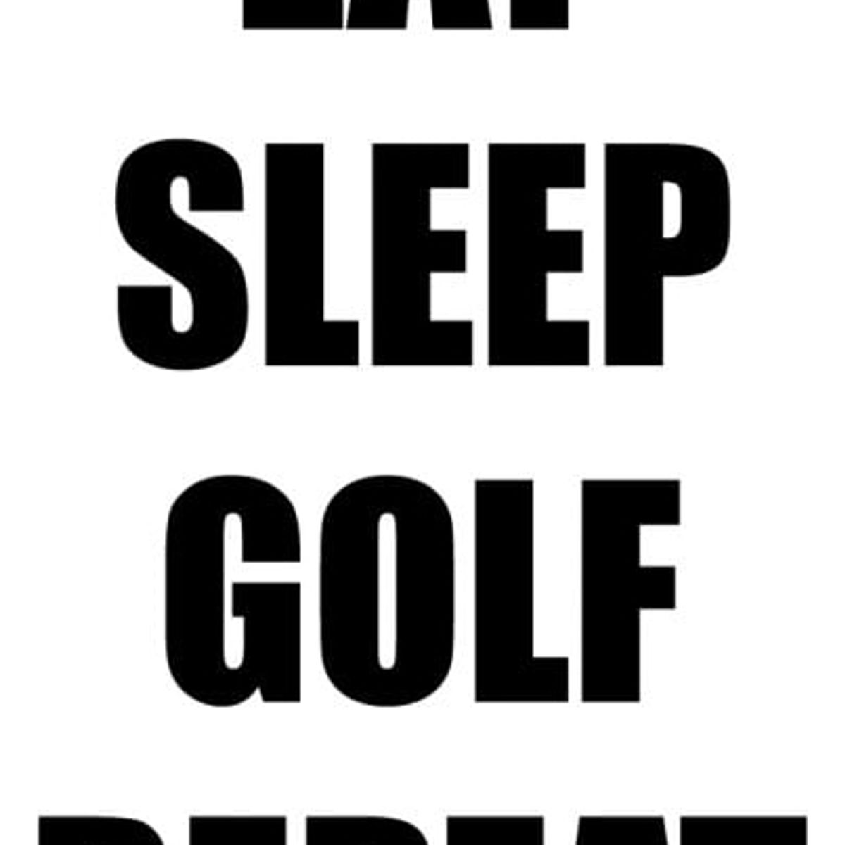 GENERICO - Decomural Eat Sleep Golf Repeat Golf WS-43066