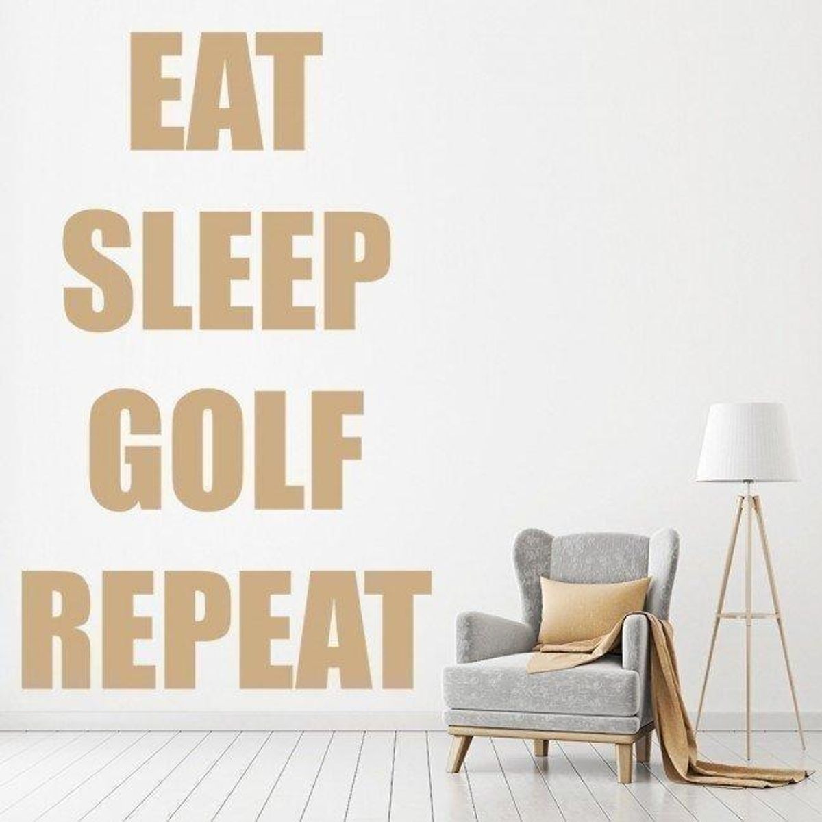 GENERICO - Decomural Eat Sleep Golf Repeat Golf WS-43066