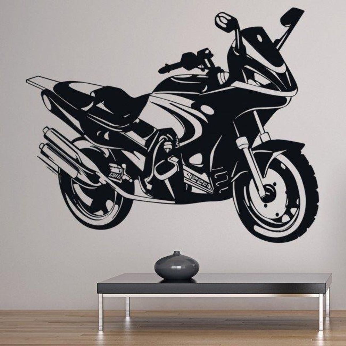 GENERICO - Decomural Motorcycle Scrambler Racing Motorbike WS-18355