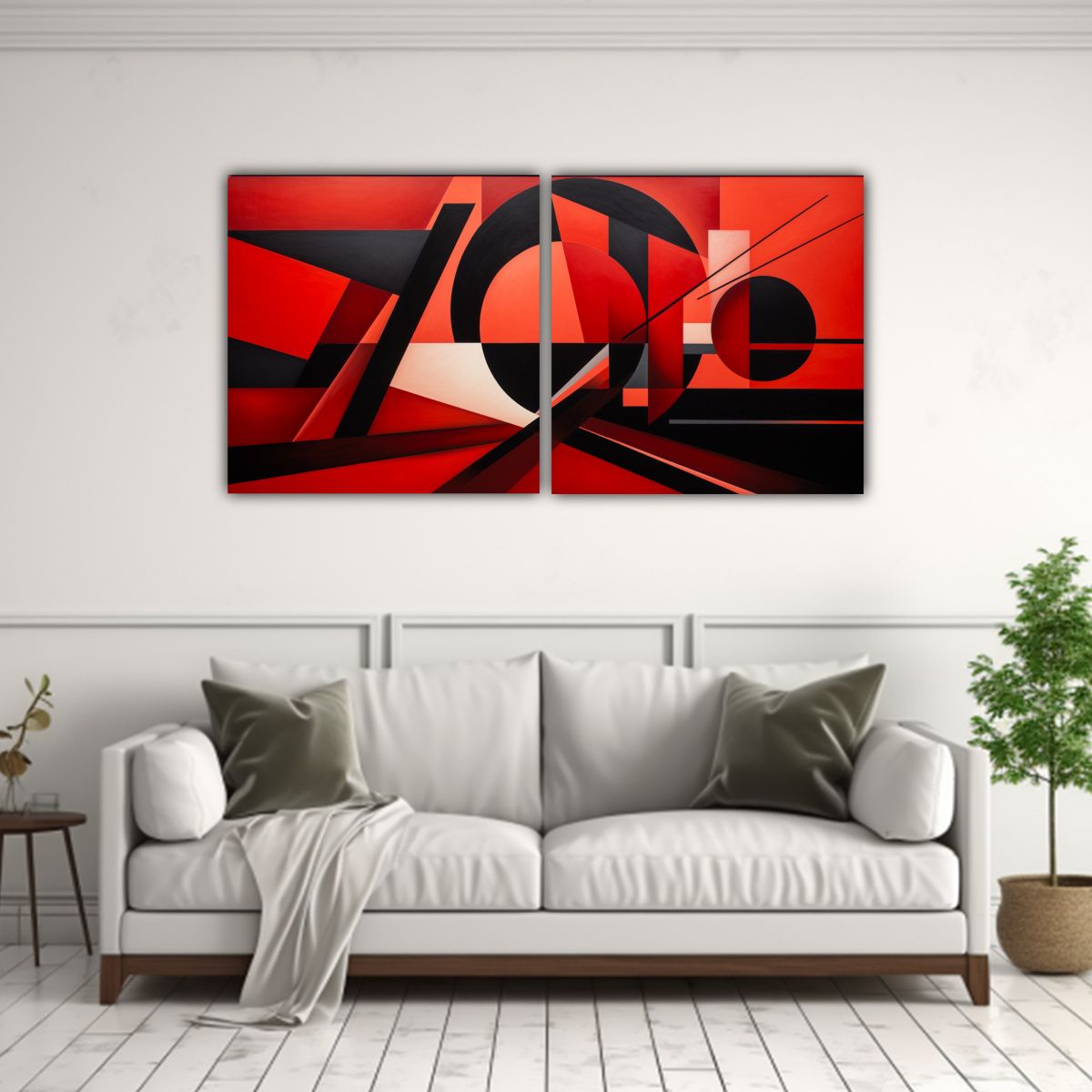 GENERICO - Pintura Abstracta Inspiradora En Estilo Ruso Para 140x70 Cm