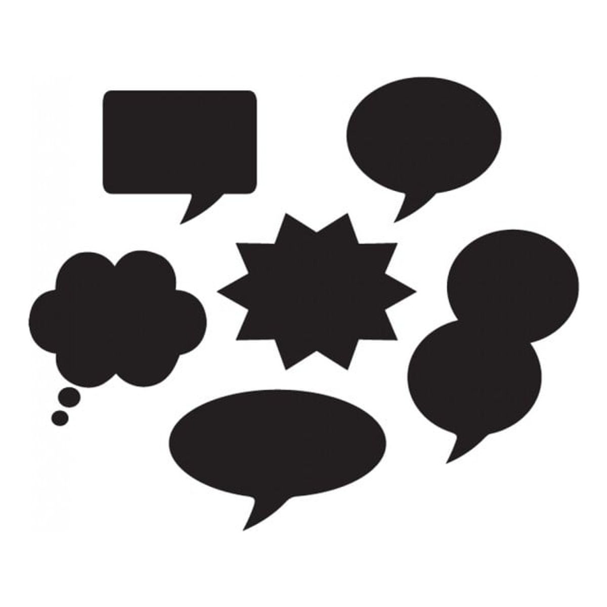 GENERICO - Decomural Speech Bubble Comic Book Set WS-33411