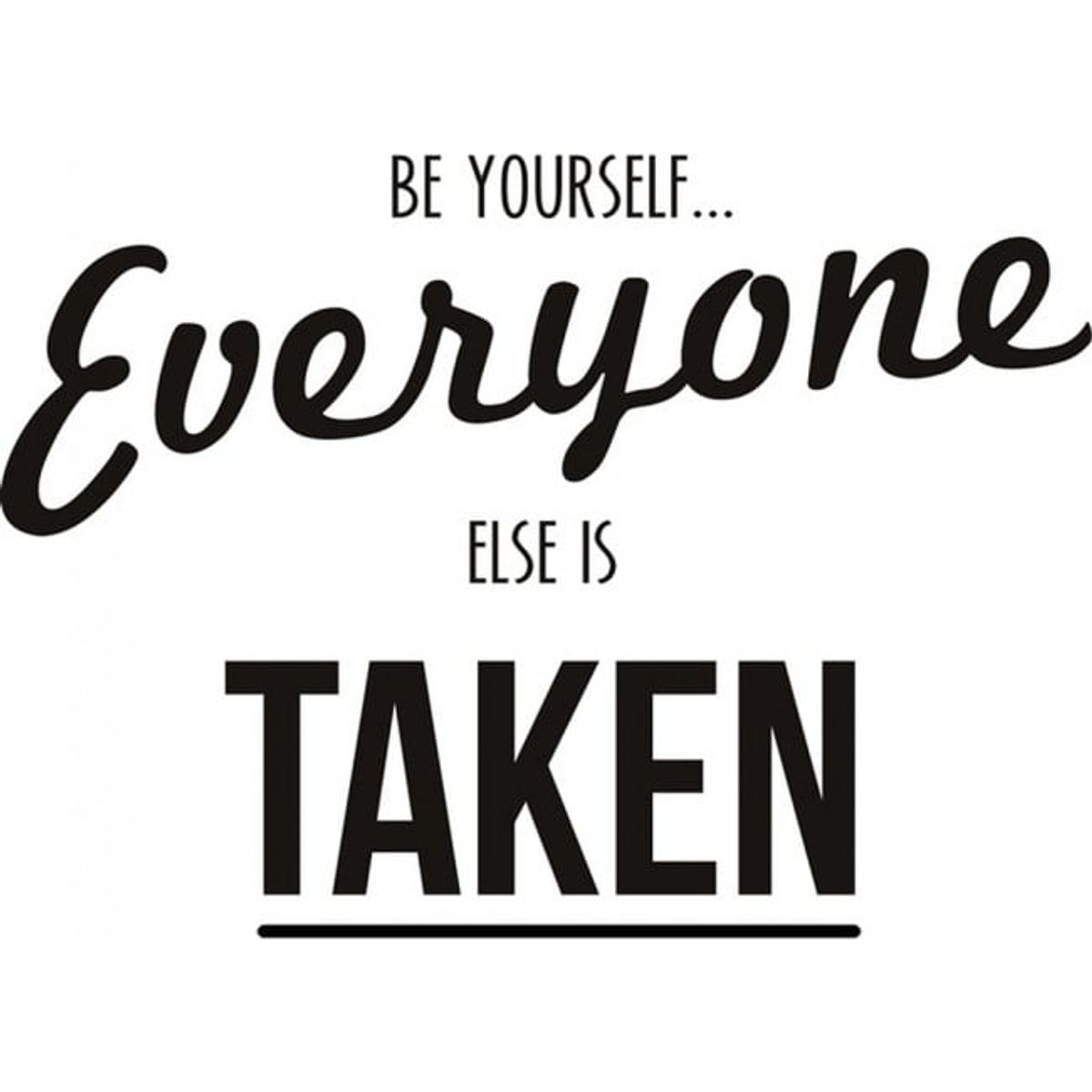 GENERICO - Decomural Be Yourself Inspirational WS-19688