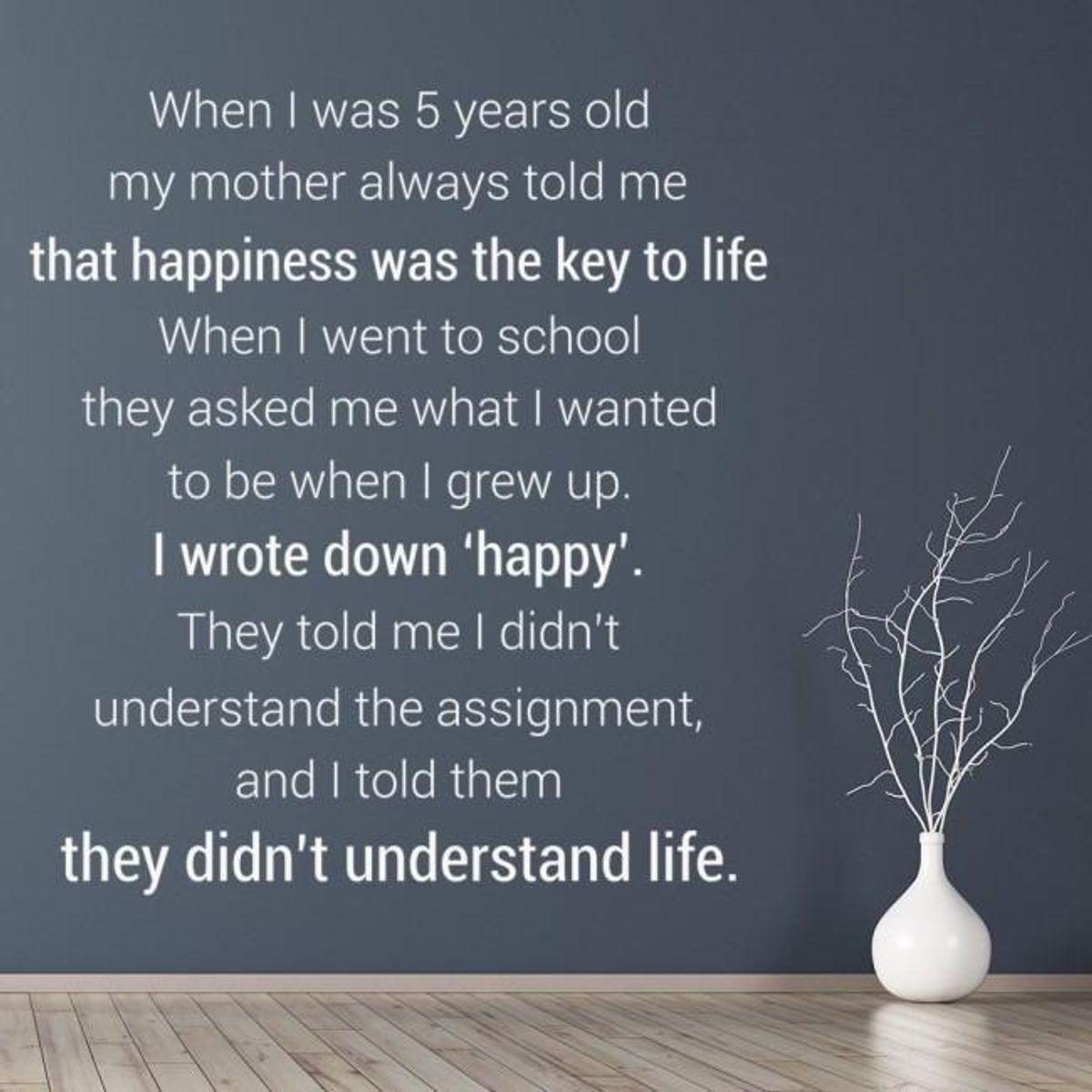 GENERICO - Decomural The Key To Life Inspirational WS-43079