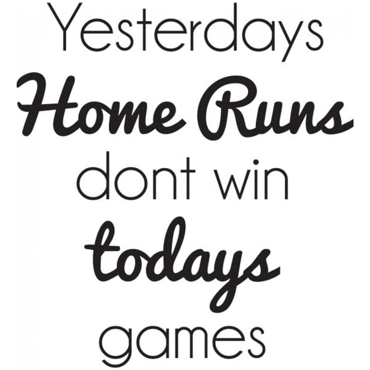 GENERICO - Decomural Yesterdays Home Run Baseball WS-43126