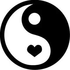 GENERICO - Decomural Love Ying Yang Heart WS-33467
