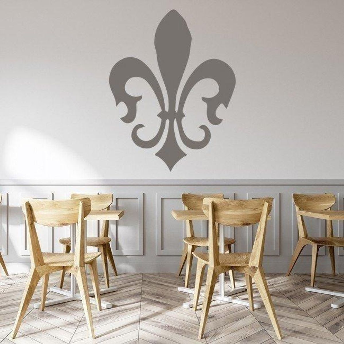 GENERICO - Decomural Fleur De Lis Floral Tile WS-33470
