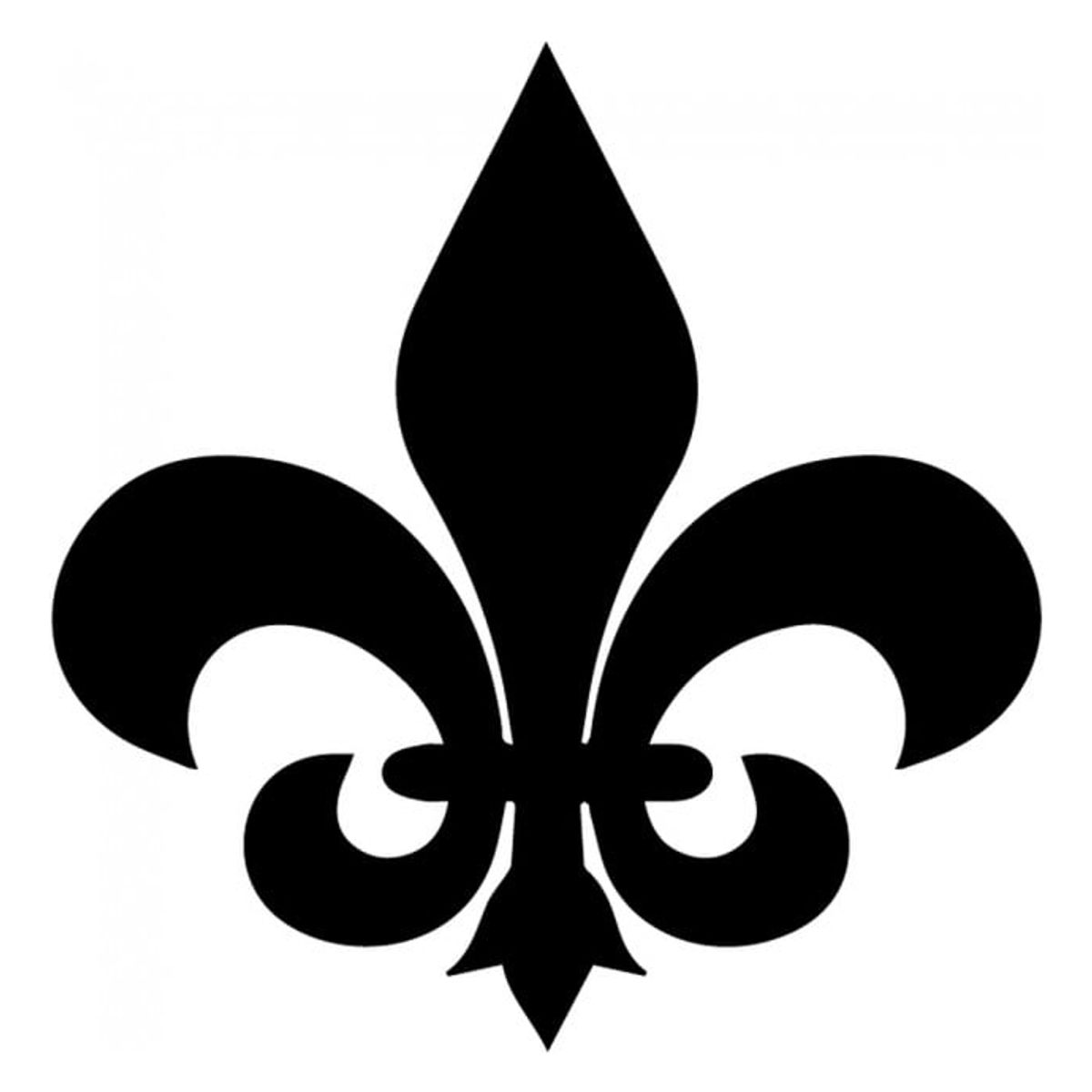 GENERICO - Decomural Fleur De Lis Tile Lily Flower WS-33471