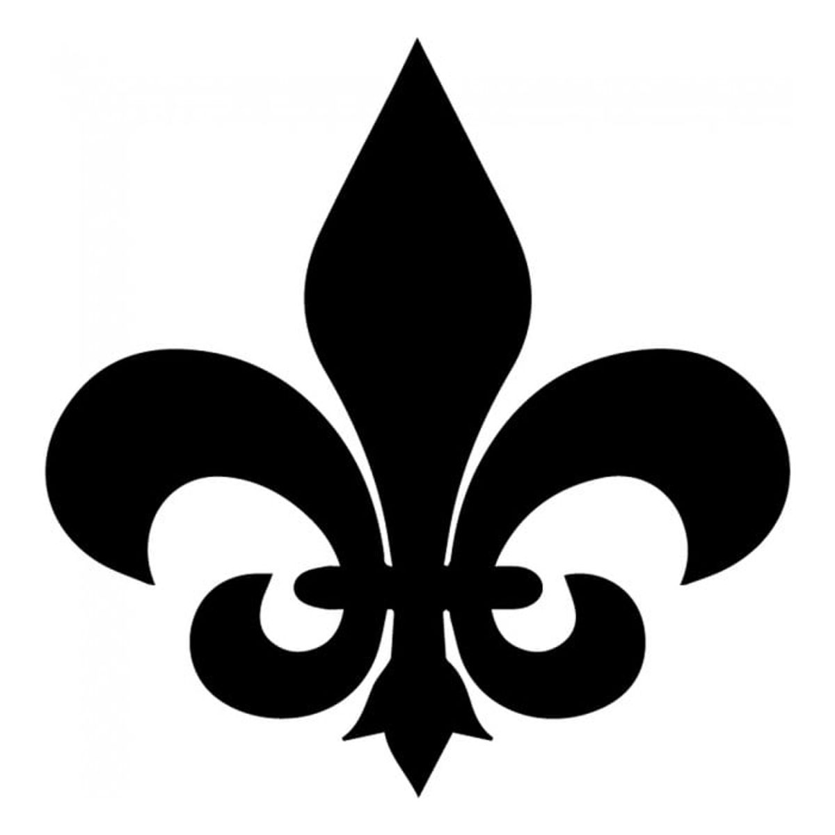 GENERICO - Decomural Fleur De Lis Tile Lily Flower WS-33471