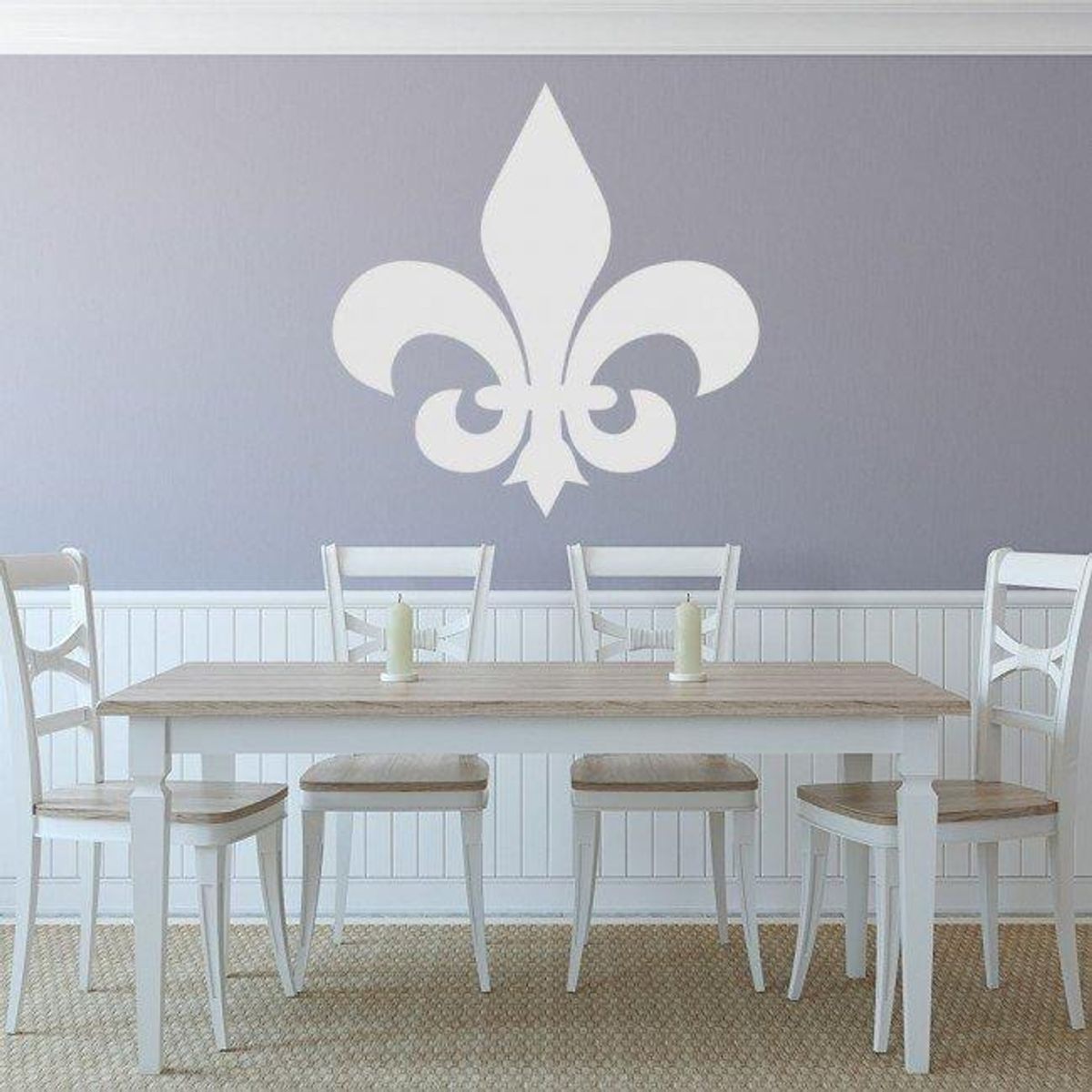 GENERICO - Decomural Fleur De Lis Tile Lily Flower WS-33471