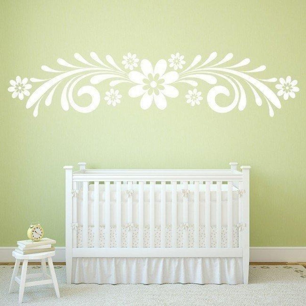 GENERICO - Decomural Flower Design Floral Headboard WS-18399