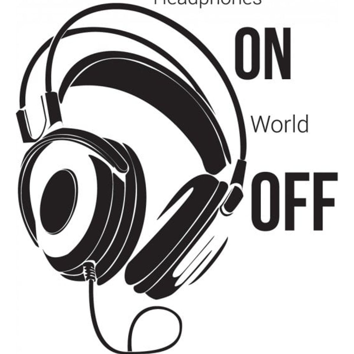 GENERICO - Decomural Headphones On Music WS-43132