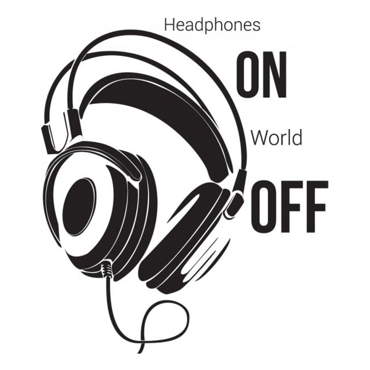 GENERICO - Decomural Headphones On Music WS-43132