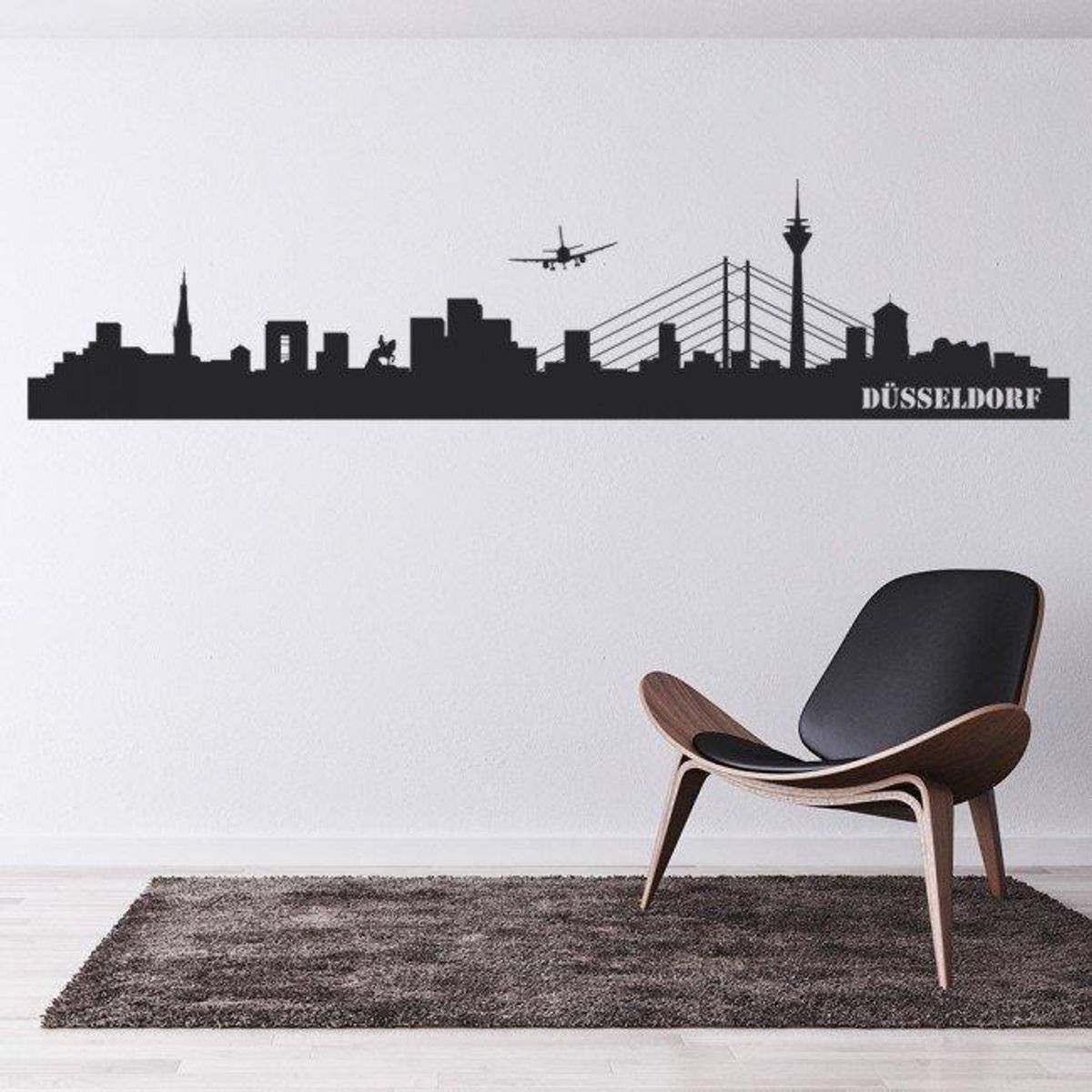 GENERICO - Decomural Dusseldorf Skyline Germany Cityscape WS-18411