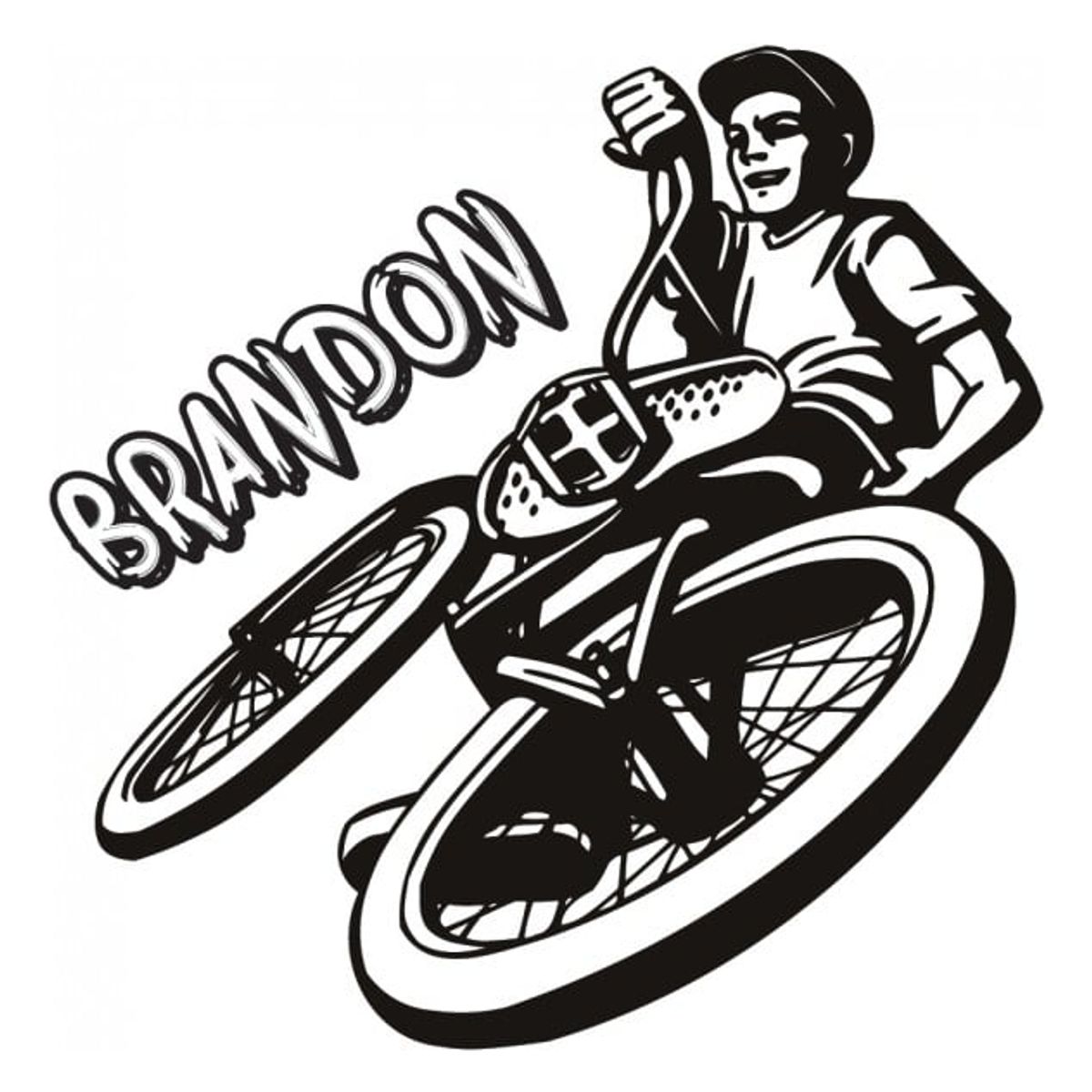 GENERICO - Decomural Personalised Name Bmx Bike WS-43139