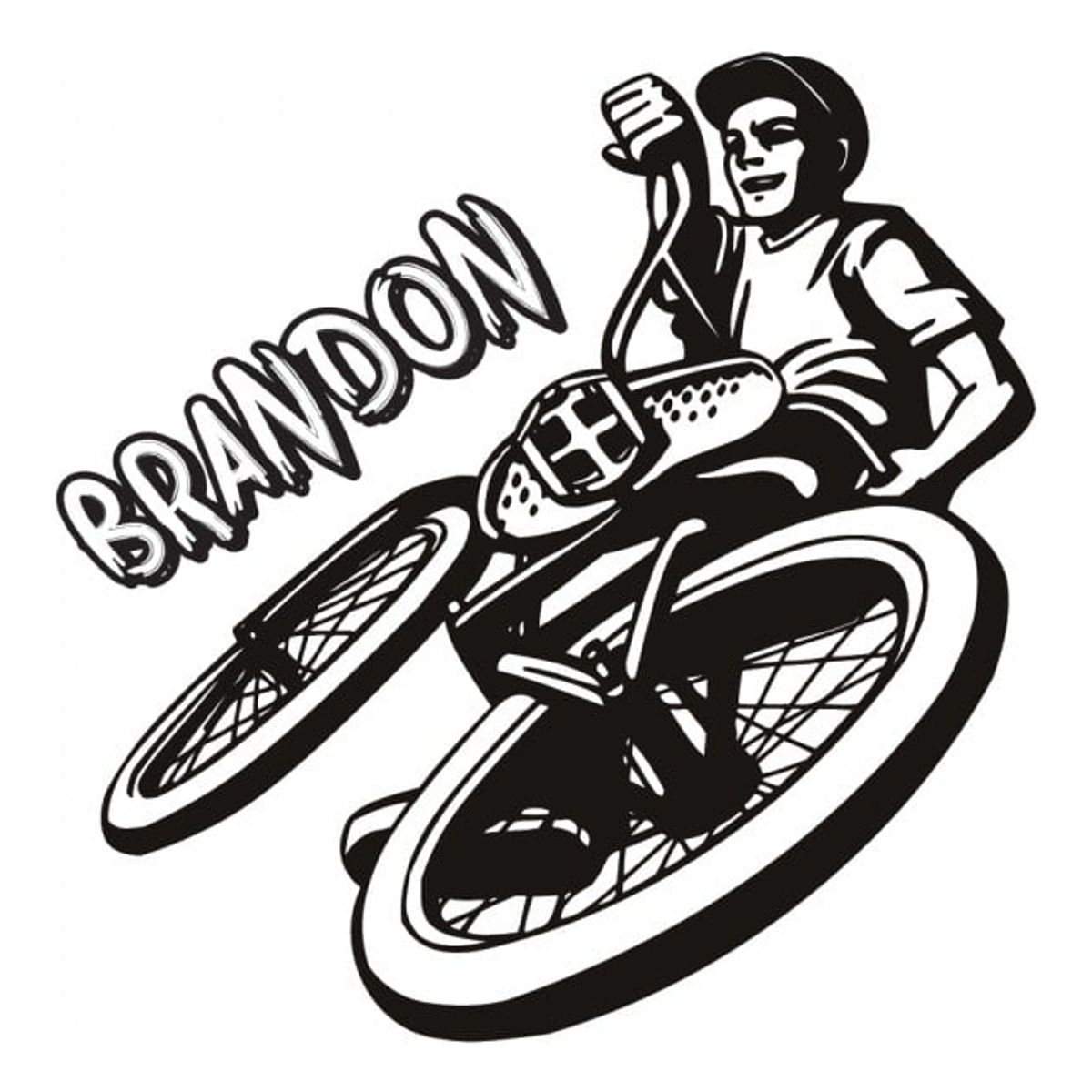 GENERICO - Decomural Personalised Name Bmx Bike WS-43139