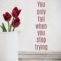 GENERICO - Decomural You Only Fail Inspirational WS-43899
