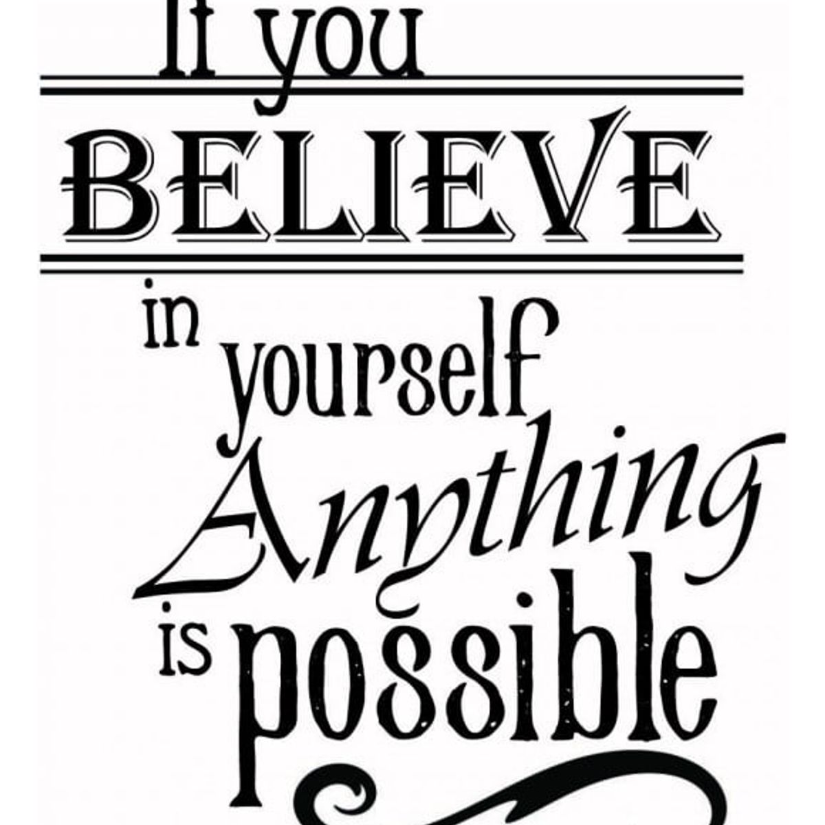 GENERICO - Decomural Believe In Yourself Life WS-43903