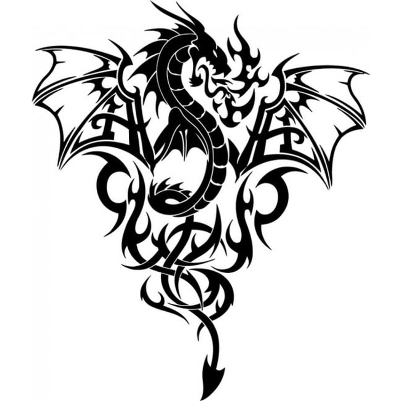 GENERICO - Decomural Fire Dragon Tribal Monster WS-18464