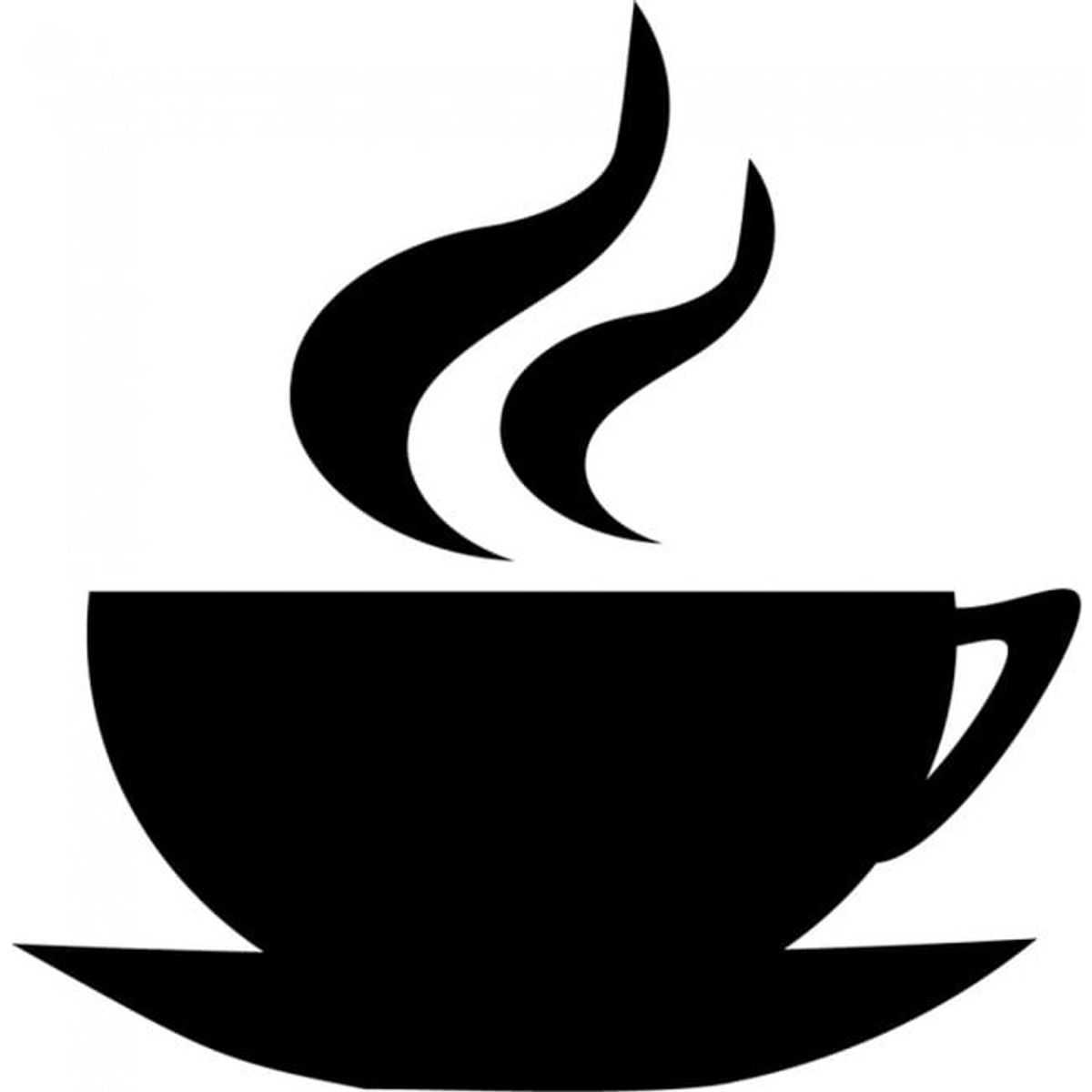 GENERICO - Decomural Steaming Coffee Cup Food Drink WS-18476