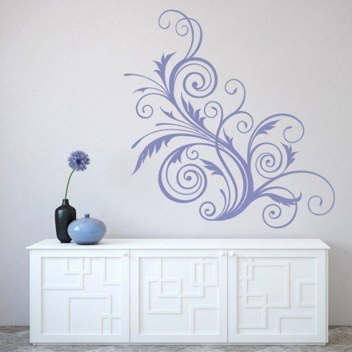 GENERICO - Decomural Floral Swirls Vines Leaf WS-18479