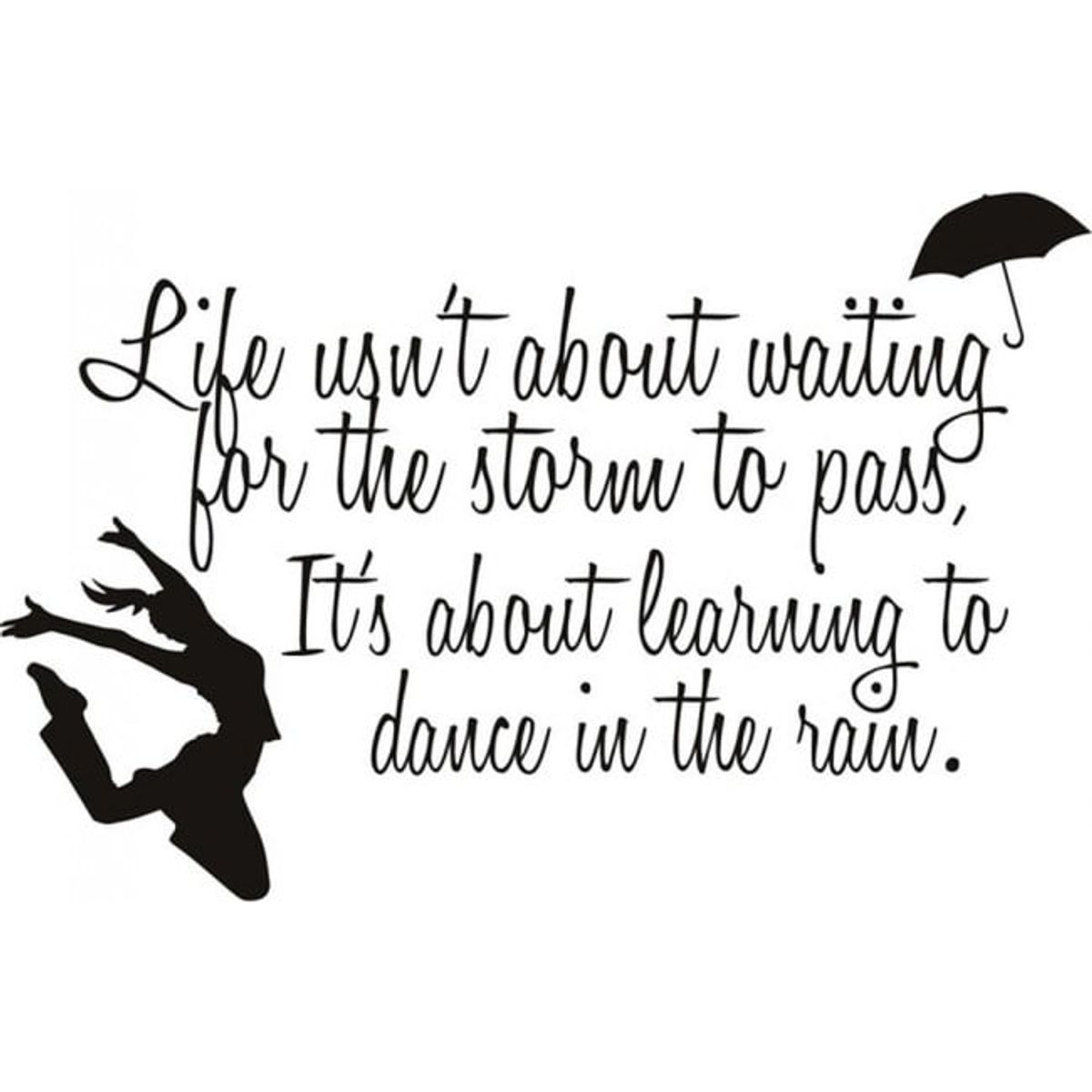 GENERICO - Decomural Dance In The Rain Inspirational WS-19741