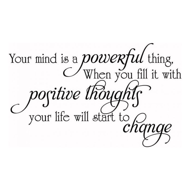 GENERICO - Decomural Positive Thoughts Inspirational WS-43905