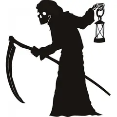 GENERICO - Decomural Grim Reaper Halloween WS-18519