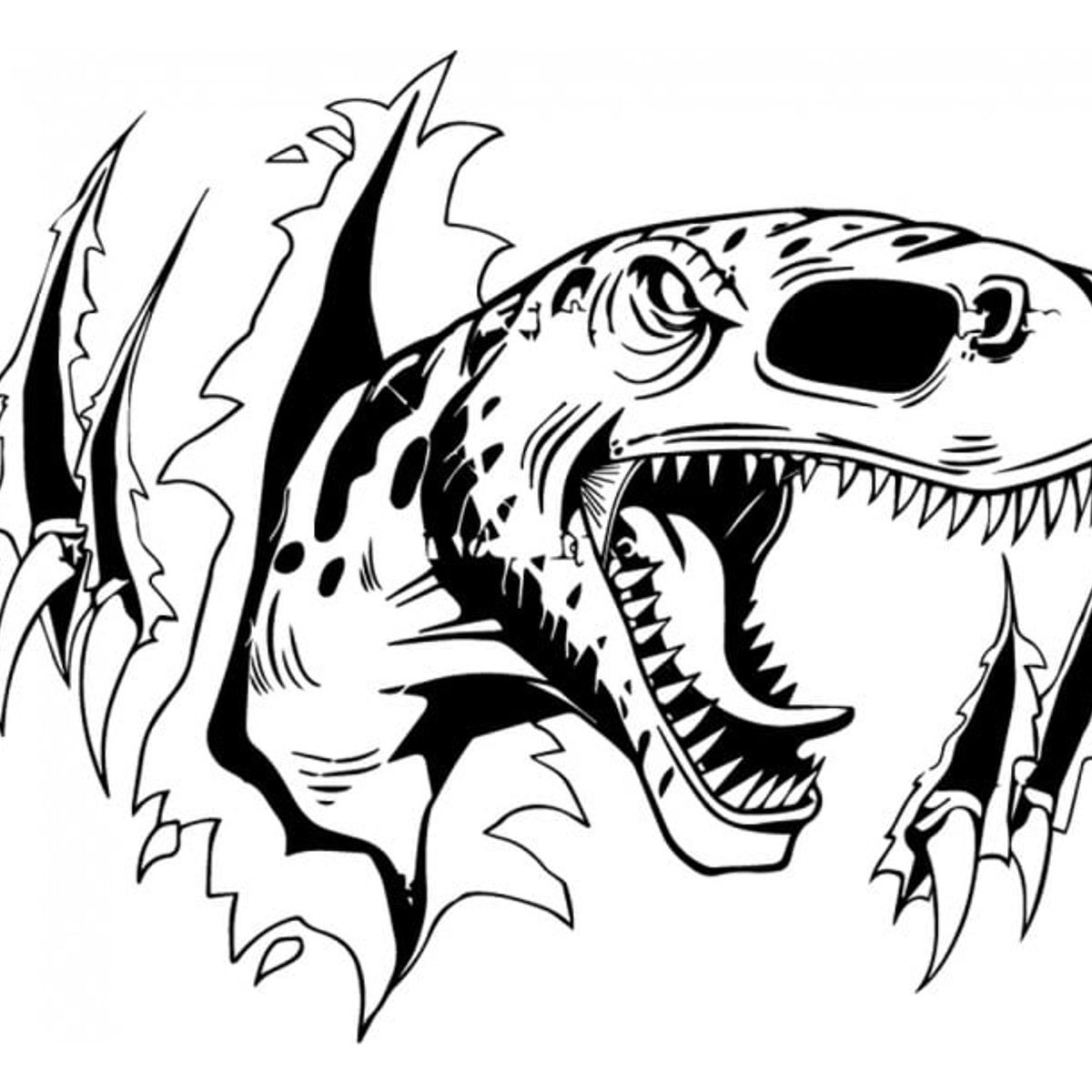 GENERICO - Decomural T Rex Attack Jurassic Park WS-33661