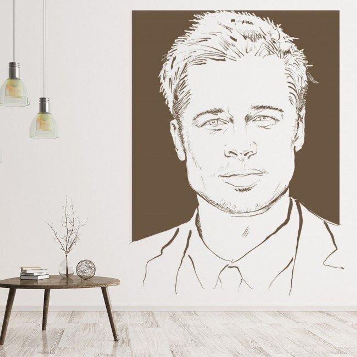 Decomural Brad Pitt Movies Film WS-33941, marca GENERICO - Foto 2