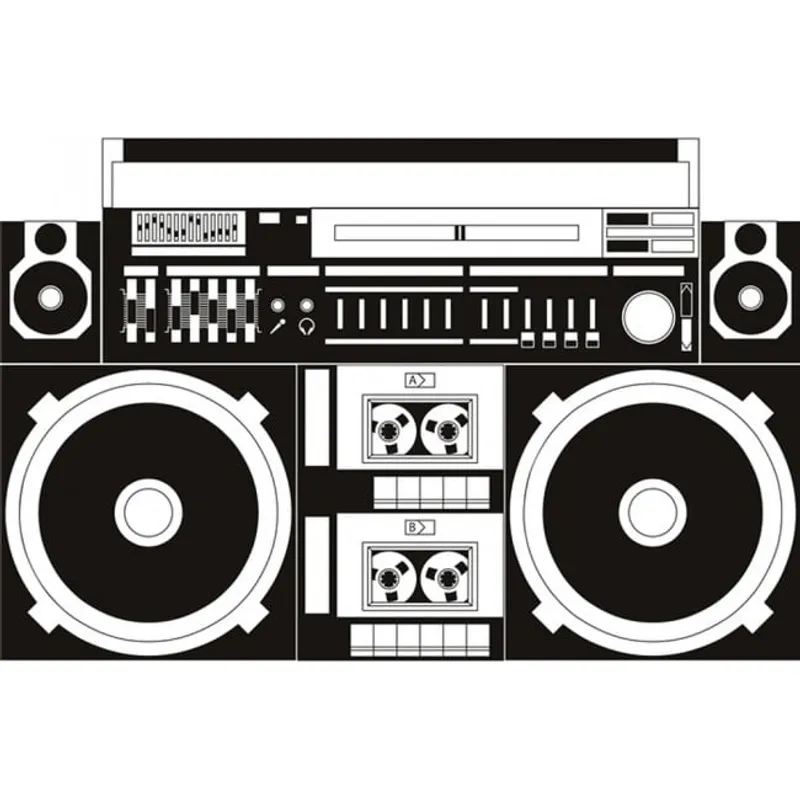 GENERICO - Decomural Retro Boombox Hi-fi Music WS-18536