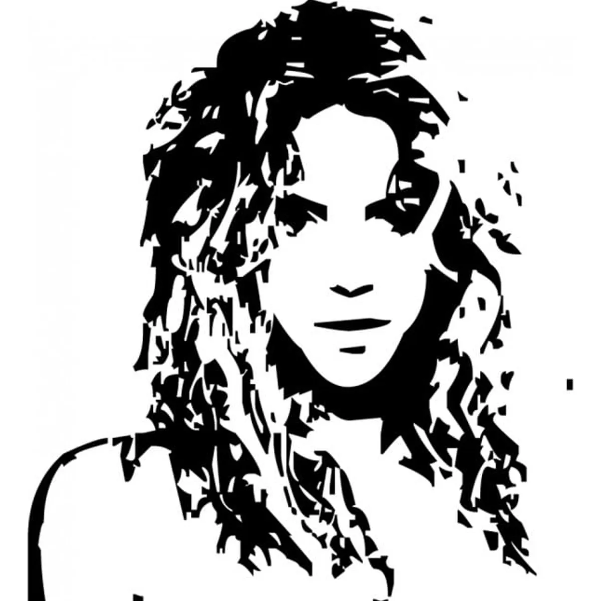 GENERICO - Decomural Shakira Pop Music Singer WS-33965