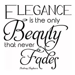 GENERICO - Decomural Elegance Is Beauty Audrey Hepburn WS-43917