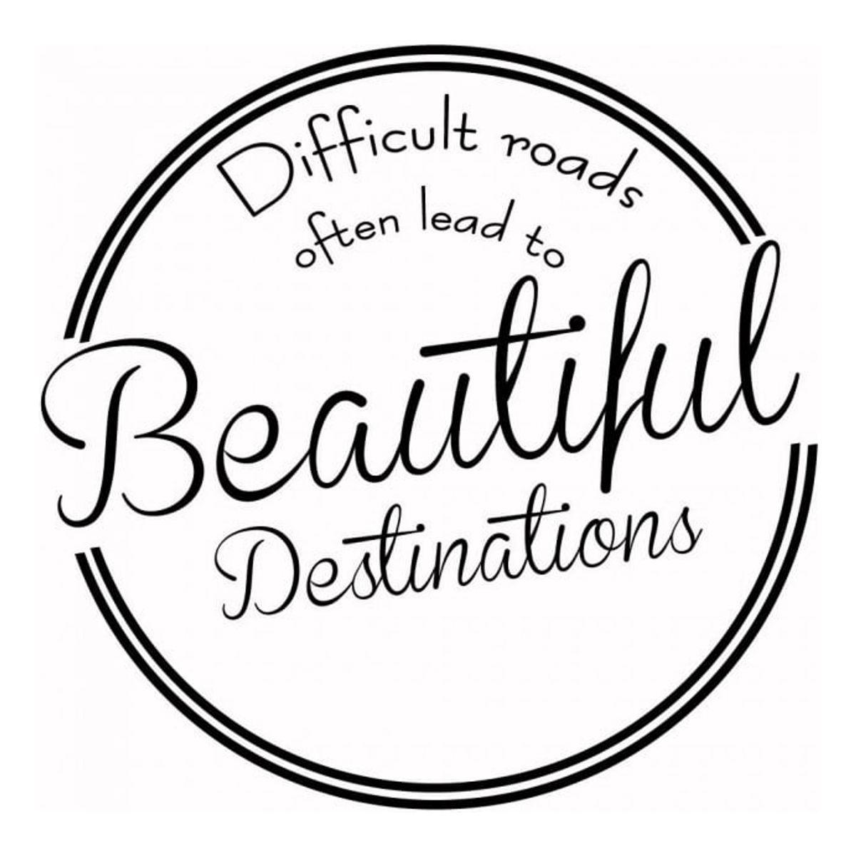 GENERICO - Decomural Difficult Roads Inspirational WS-43921