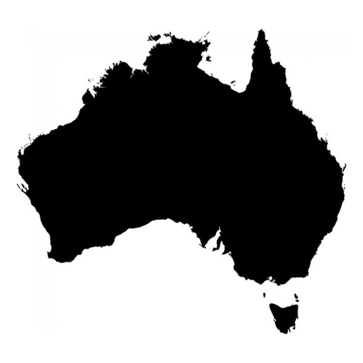GENERICO - Decomural Australia Map Country Rest Of The World WS-18556