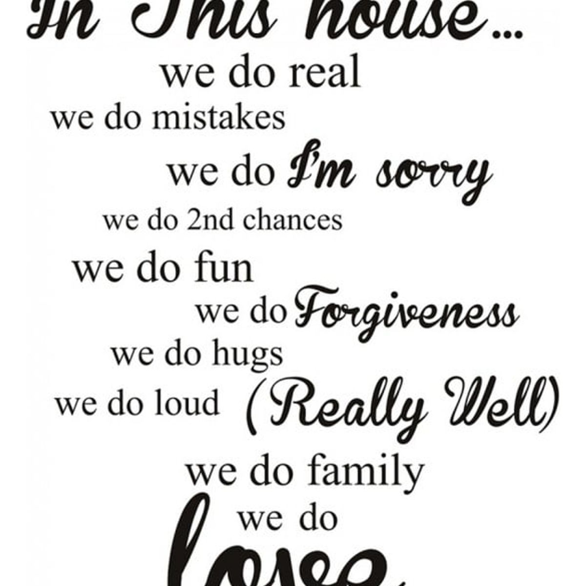 GENERICO - Decomural In This House Family WS-32383