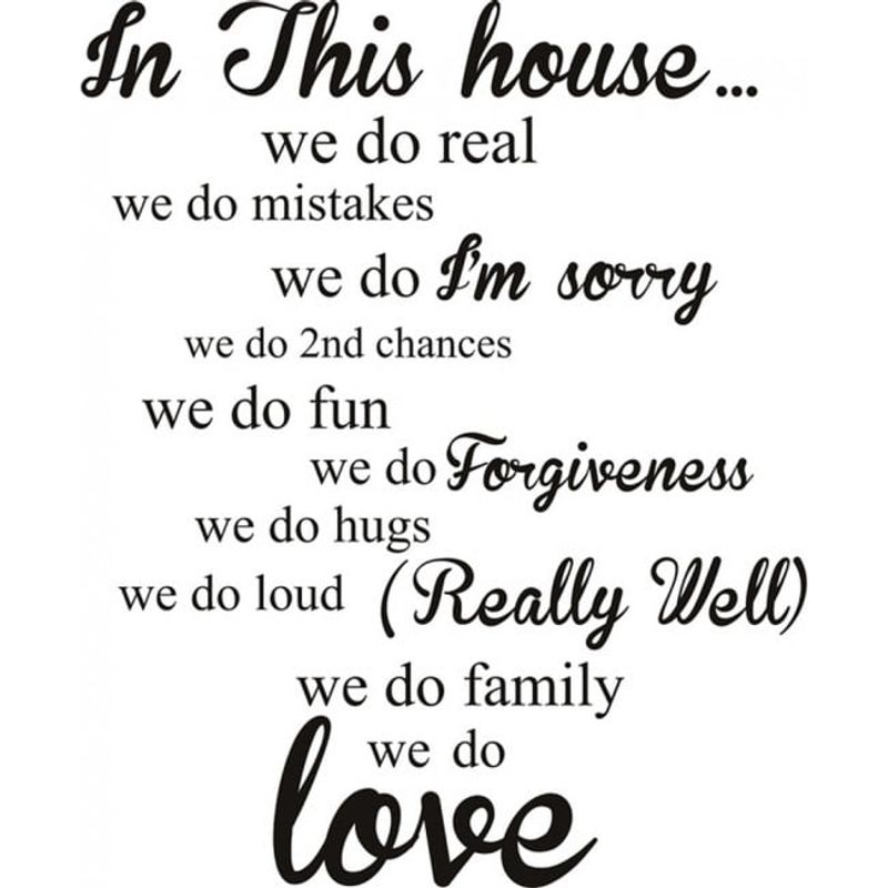 GENERICO - Decomural In This House Family WS-32383