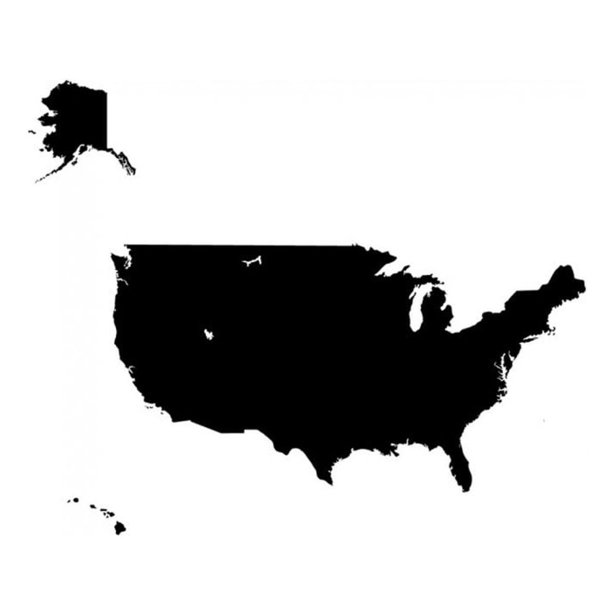 GENERICO - Decomural America Map Usa Map WS-18565