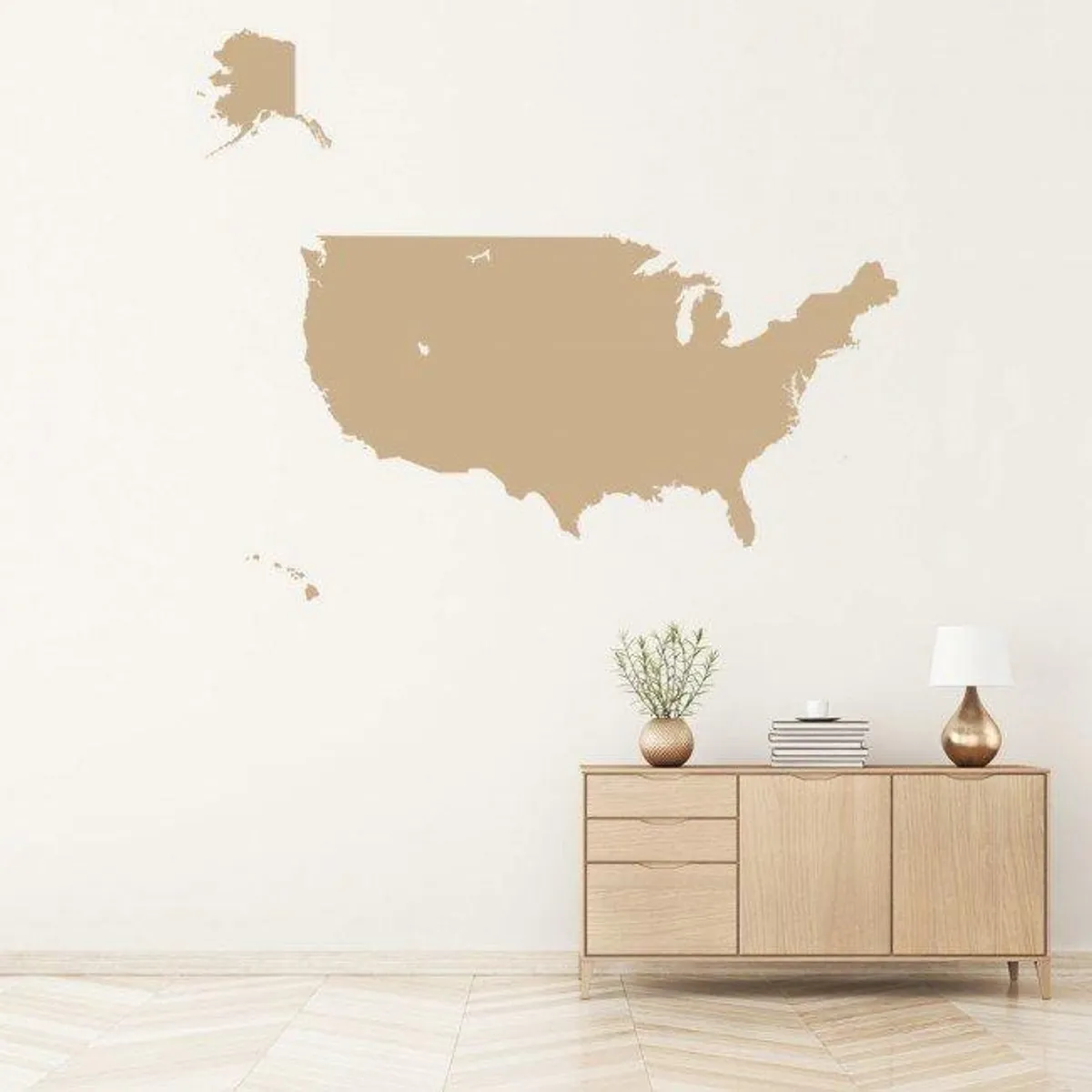 GENERICO - Decomural America Map Usa Map WS-18565
