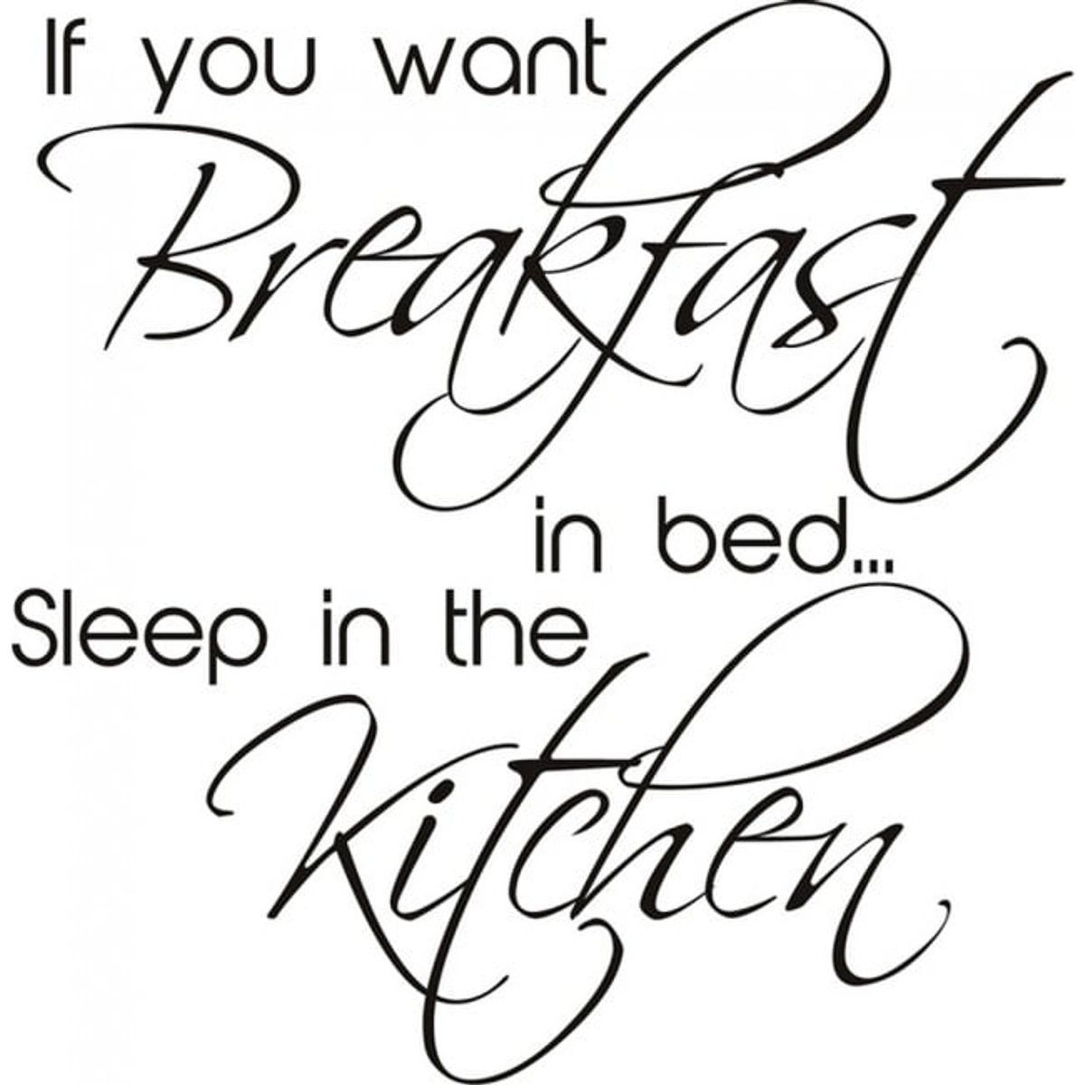 GENERICO - Decomural Breakfast In Bed Kitchen WS-32405