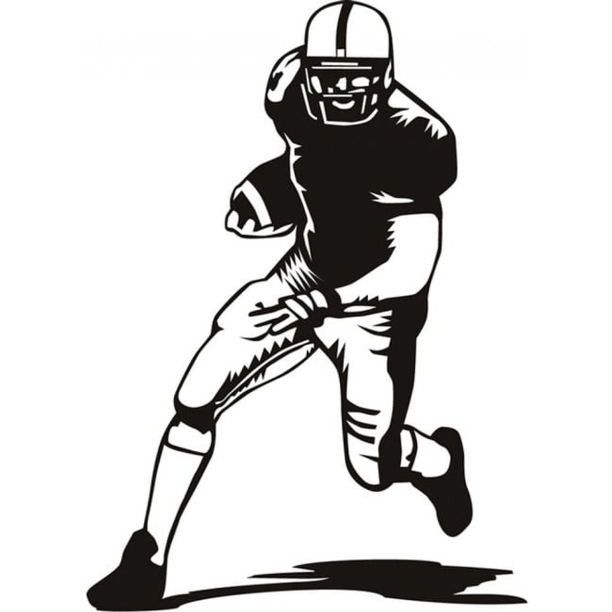 GENERICO - Decomural American Football Player Sports Gym WS-18575