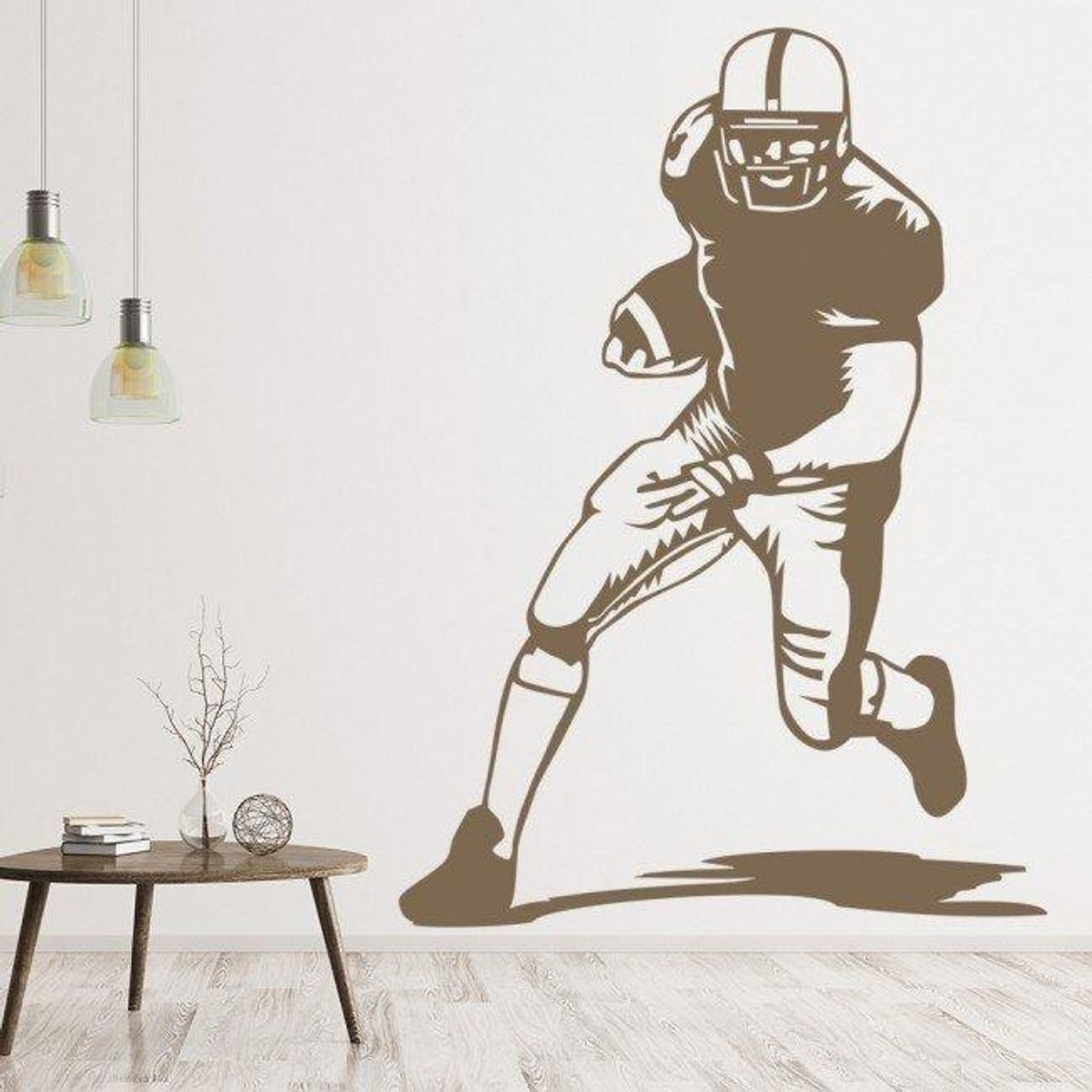 GENERICO - Decomural American Football Player Sports Gym WS-18575