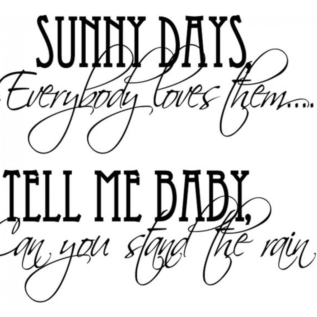 GENERICO - Decomural Can You Stand The Rain- Love WS-34062